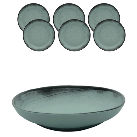 Set X 6 Platos Hondos 20.5 Cm Pacifico Oxford