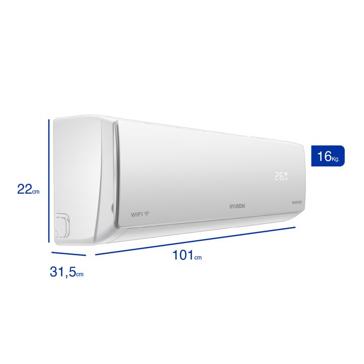 Aire Acondicionado Hyundai Inverter con Wi-Fi 6000W F/C - Vista 2