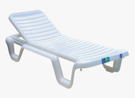 Reposera Cama Fija Hawaii Blanca/Blanca Voss