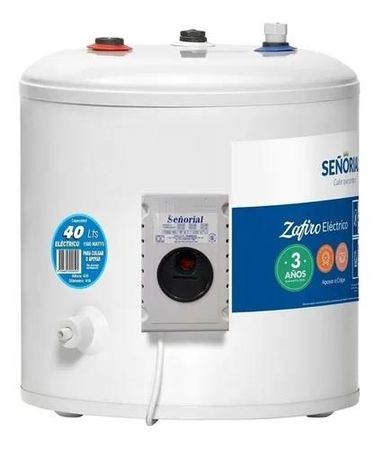 Termotanque SEÑORIAL ZAFIRO TESZ-40 40 Lts Eléctrico Conexión Superior