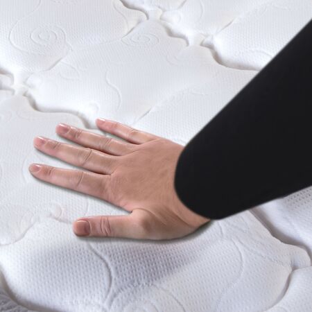 Colchon y Sommier King Koil Bradford Queen Size 150x190cm Espuma de Alta Densidad con Europillow