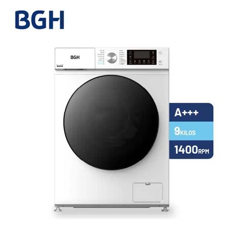 LAVARROPAS BGH 9 KG INVERTER CARGA FRONTAL 1400RPM A++ BLANCO