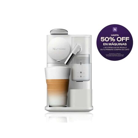 Cafetera Nespresso Lattissima One Evo Blanca F121-AR-WH-NE