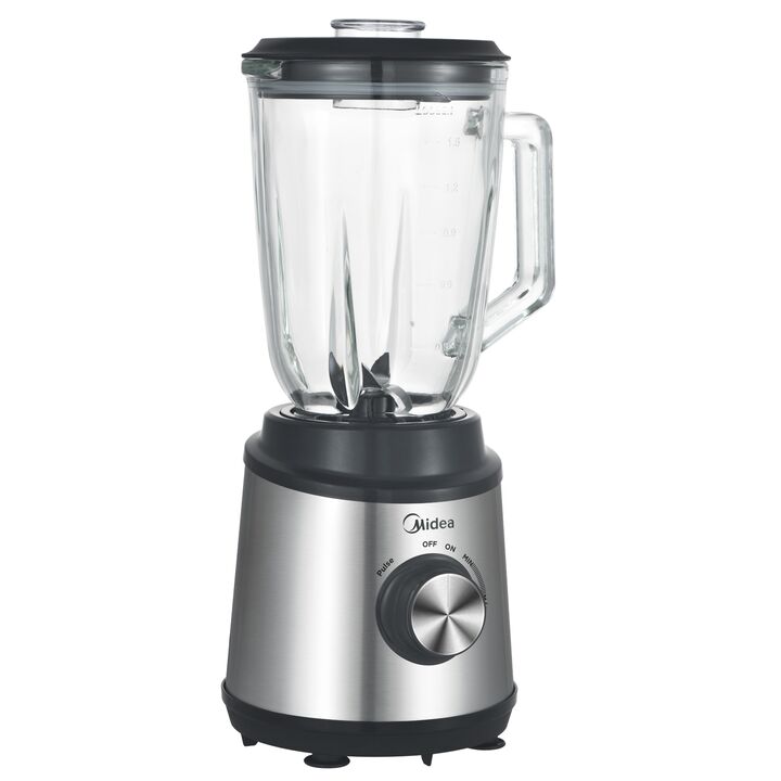 Licuadora Midea Inox Con Jarra De Vidrio 1,5 L. 800w - Vista 2