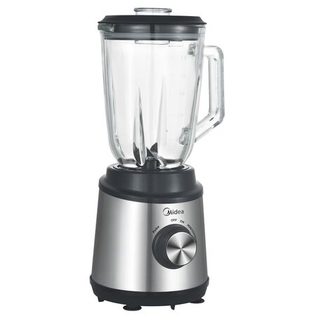 Licuadora Midea Inox Con Jarra De Vidrio 1,5 L. 800w