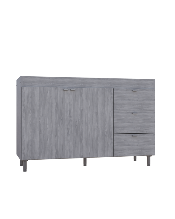 BAJO MESADA ORLANDI 4030 1.20 3C JACARANDA - Vista 2