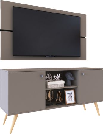 Rack Escandinavo Para Tv Audio Delos ESC 881 Gris Cubanita