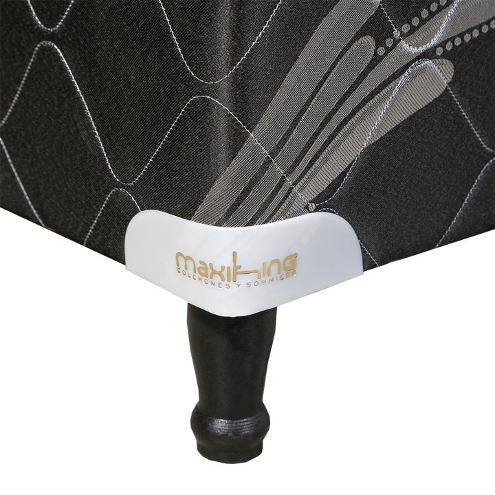 Sommier y Colchon Maxiking Brisas 1 Plaza 80x190x30cm Espuma de Alta Densidad Doble Pillow de Jackard - Vista 11