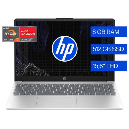 Notebook Hp 15-fc0287la Amd Ryzen 7 8gb Ram 512gb Windows 11