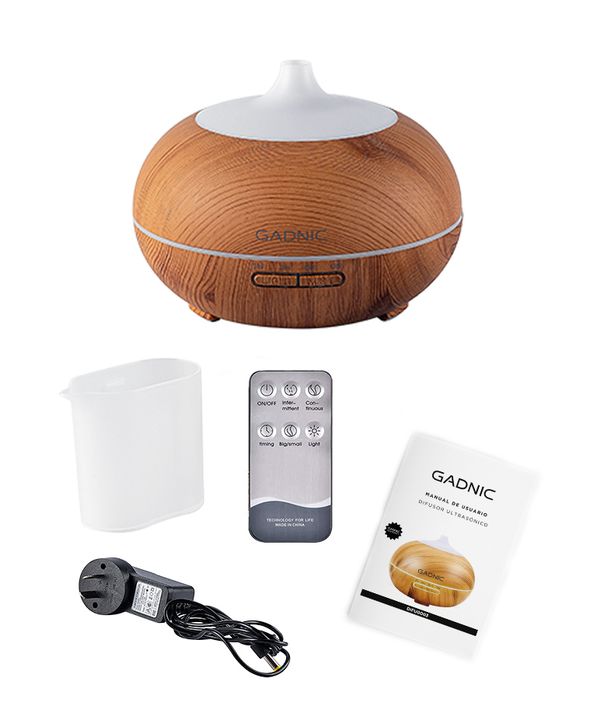 Difusor Gadnic Plus Humidificador Ultrasónico 300ml 20hs 7 Colores - Vista 7