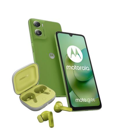 Combo Moto G06 5G 4+128GB Tendril + Moto Buds Guitar TWS Green Banana
