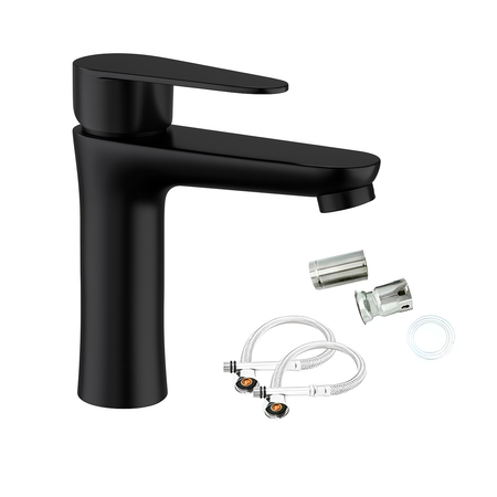 Griferia P/Lavatorio Baño Monocomando Novohome Acero Inox