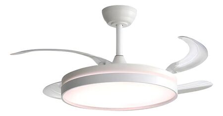 Ventilador De Techo Liliana Vthb603r 4 Aspas Retractiles 4 Blanco 1.067 M