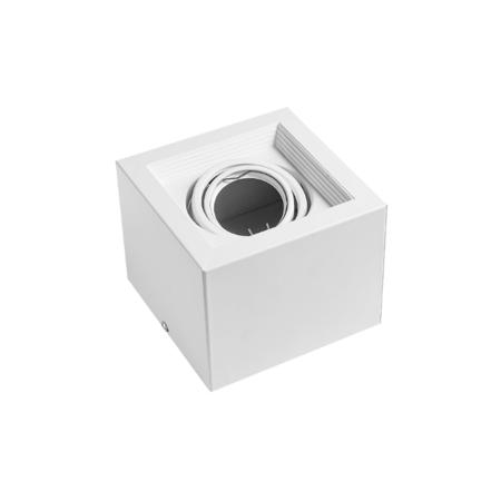 Plafon Cardanico Dicro Cuadrado 1 Luz 134X134X106 Blanco