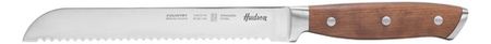 Cuchillo Para Pan Acero Inoxidable Mango Madera Hudson Marrón