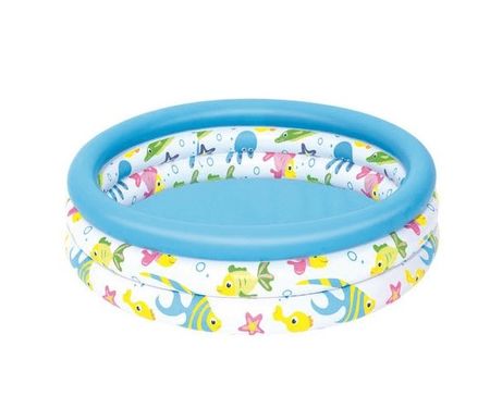 Pileta 3 Aros Fondo Del Mar Chica Bestway  102 X 25 Cm ( 3922)