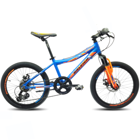 Bicicleta Raleigh ROWDY- R.20"- Azul- Cuadro de aluminio_Frenos a disco- 7Vel.