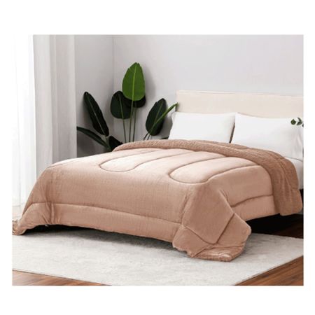 Acolchado Winter Corderito Mantra Cod:Me02 Twin Beige