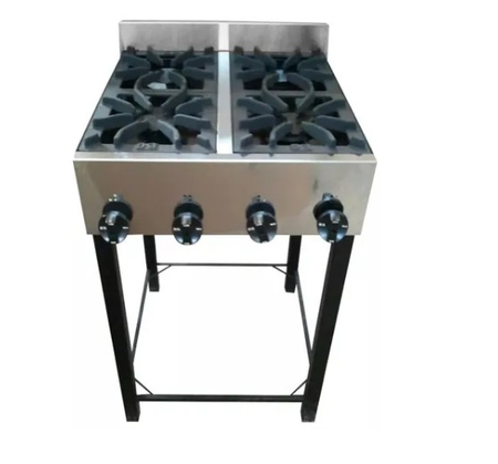Anafe Industrial Eg 4 Hornallas 56 Cm Fundicion Acero Inox