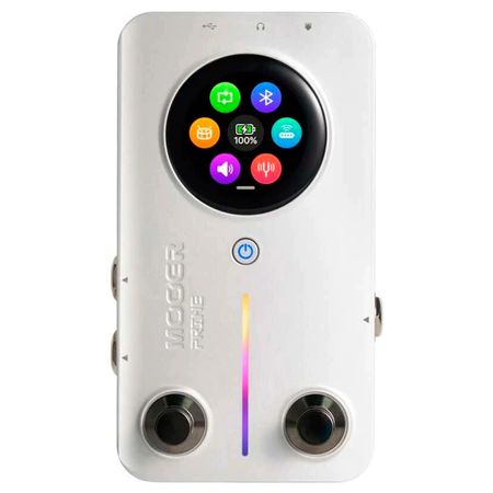 Mooer Prime M2 Silver. Pedalera multiefectos con pantalla táctil. IA, batería y control portátil