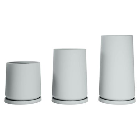 Set De Macetas Gota 40 55 y 70 Con Plato