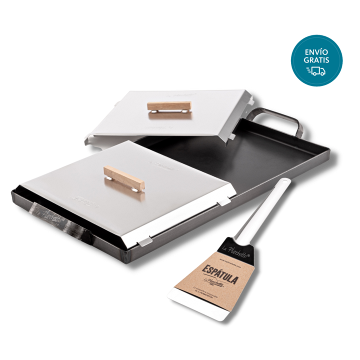 Kit Plancheta de 2 hornallas con Set de Tapas y Espátula - La Planchetta - Vista 1