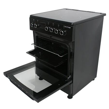 Cocina Electrica Vitroceramica Negra 60x60cm 4 Placas Dalton