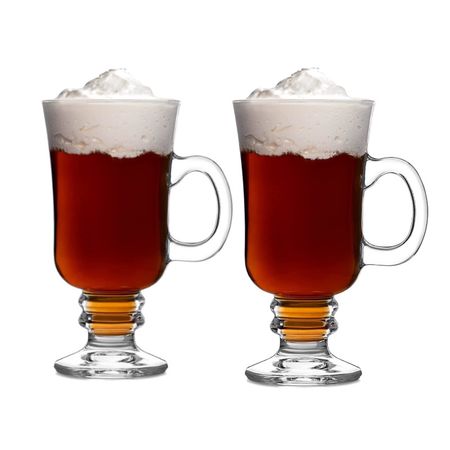 Set X 2 Taza Vaso Vidrio Cappuccino Irish Coffee Pasabahce