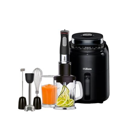 Combo Freidora Aire Liliana 4.5L 1500W + Procesadora Liliana 1300W 7 en 1