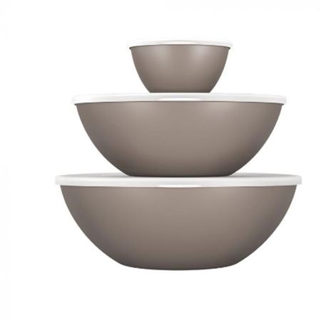 Set De Herméticos 250Ml, 2,5L, 3,5L. Warm Grey Coza ( 99261/1126)