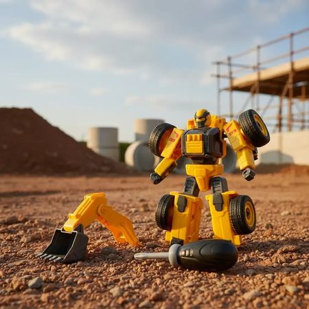 Transformers Robot Tractor Excavadora 2 en 1 Giantoys