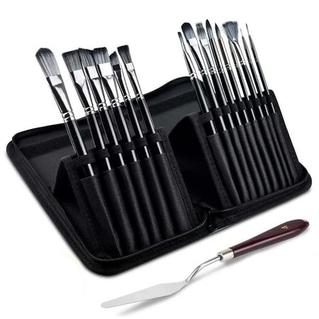 Set x17 de Brochas Pinceles Gadnic Arte Pintura 