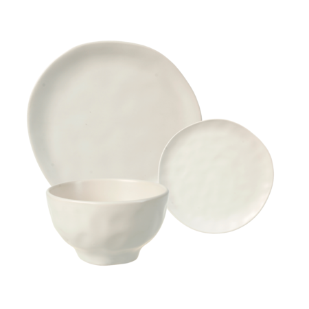 Set x 12 piezas Vajilla Playo Postre Bowl Ceramica Organic Aston