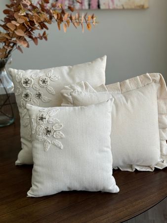 Almohadones Decorativos Set x3 Bordados