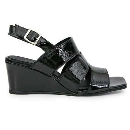 SANDALIA DUNA NEGRA CHAROL