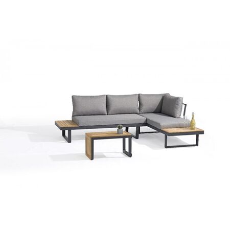 Set de Living Exterior Sidney 3 en 1 de Aluminio