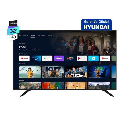 Smart Tv Hyundai 32" HD Android Tv