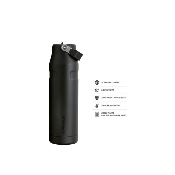 BOTELLA STANLEY 1.1L FLIP STRAW (C:NEGRO ICEFLOW BOTTLE) - Vista 3