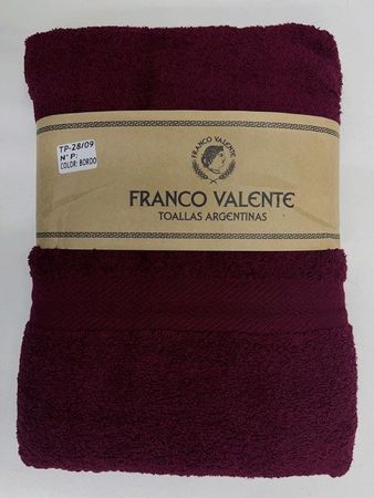 SET TOALLA Y TOALLON FRANCO VALENTE BORDO