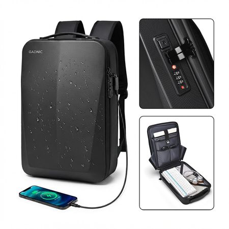 Mochila Rígida Notebook Gadnic 16 pulgadas Antirrobo Impermeable