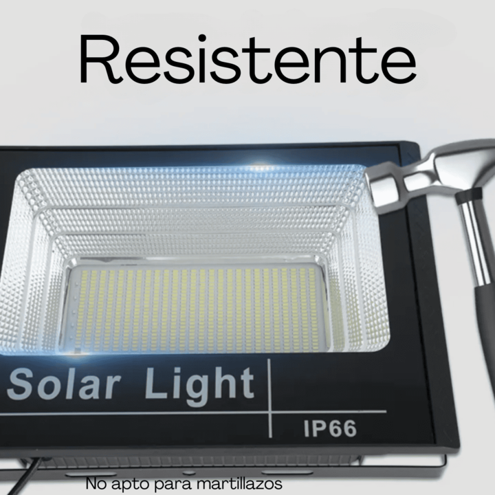 Reflector Led 200w con Panel Solar Exterior + Control Remoto DON ACERO - Vista 8