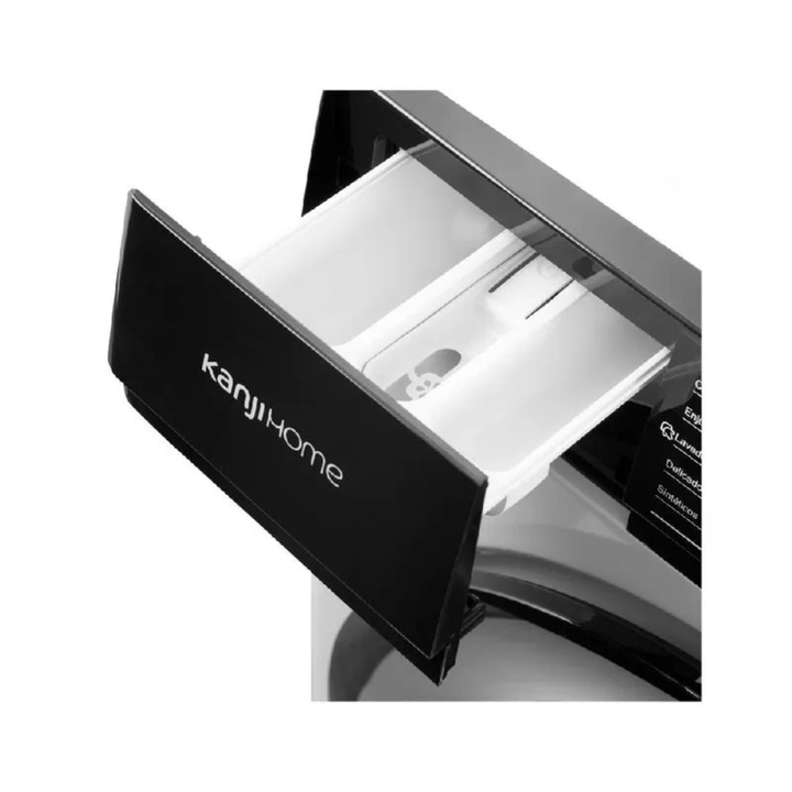 Lavarropas Kanji 8Kg 1200RPM Inverter Carga Frontal KJH-WMCFWT8S Blanco - Vista 3