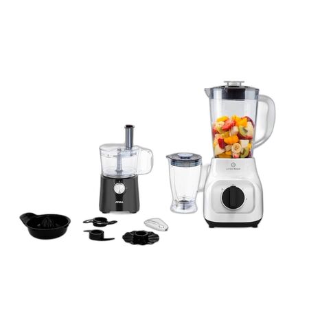 Combo Multiprocesadora Atma LP8425P 650W + Licuadora Whitenblack 350W 1L