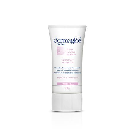 Crema Dermaglos Facial Nutritiva De Noche Piel Seca Muy Seca