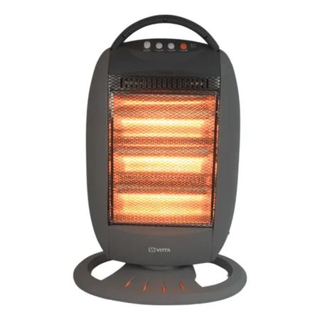 Estufa Halogena Cuarzo Vitta 1200w 3 Velas Giratoria