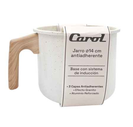 Jarro Carol Granito Crema 14Cm.