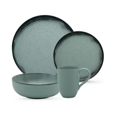 Juego Vajilla x16 Piezas Flat Pacifico Oxford