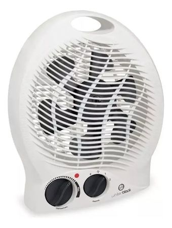 Caloventor Cawb01 color blanco 2000w con termostato Whitenblack