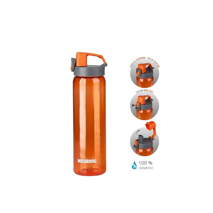 BOTELLA DEPORTIVA WATERDOG LIBRE DE PBA 800CC (C:NARANJA PB2080OR) - Vista 2