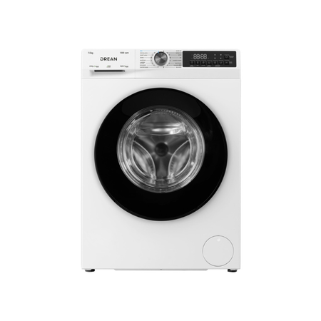 Lavarropas Drean 7.5Kg 1000RPM Inverter Carga Frontal LFDR0710ISB0 Blanco